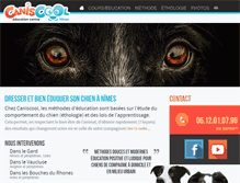 Tablet Screenshot of dressage-chiens-gard.com